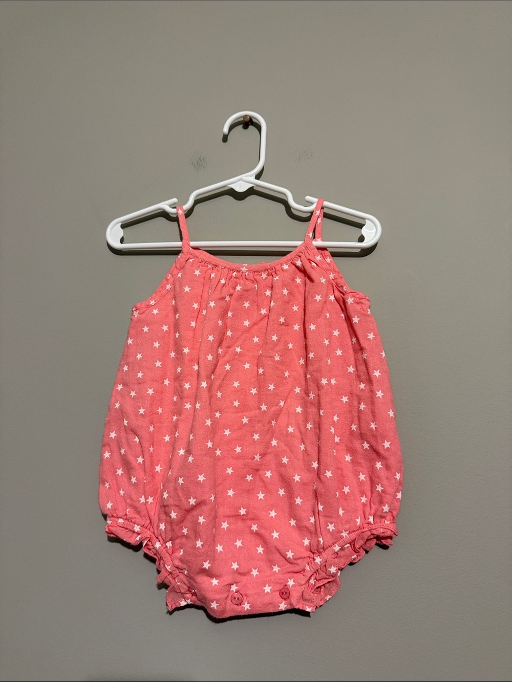 Zara pink Star Baby Romper 9-12 months baby